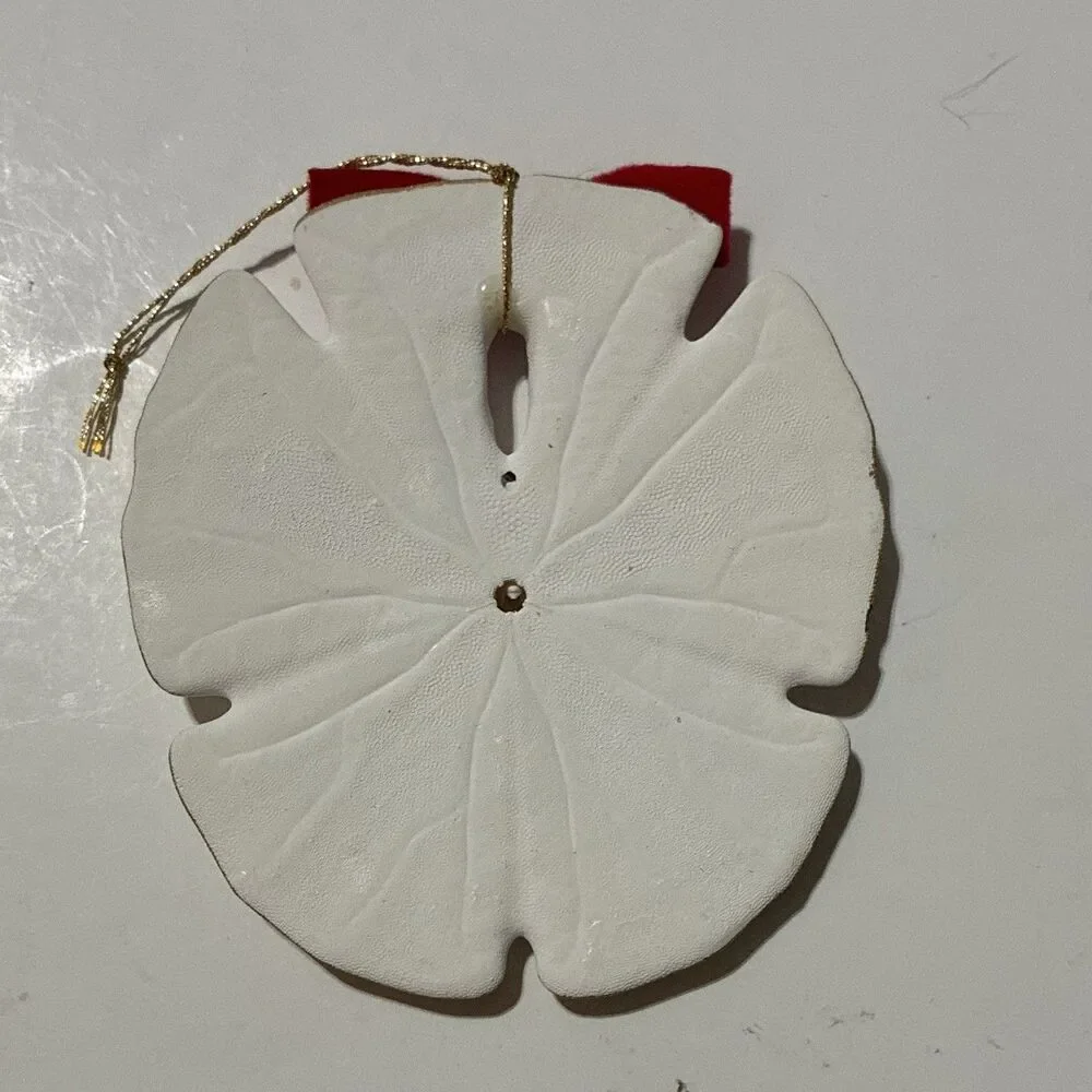 Atlanta Braves Sand Dollar Christmas Ornament Coastal Baseball Holiday Decor